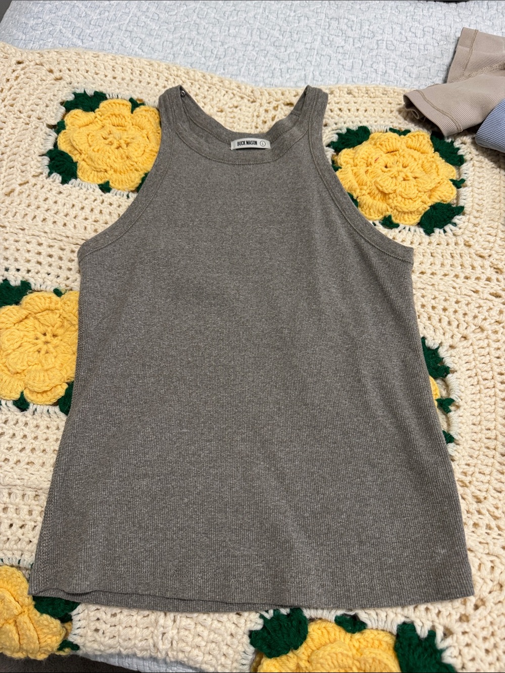 Buck Mason  Ribbed High Neck Tank